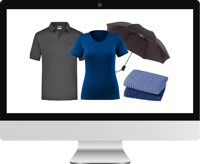 Polo, T-Shirt, Regenschirm, Handtücher